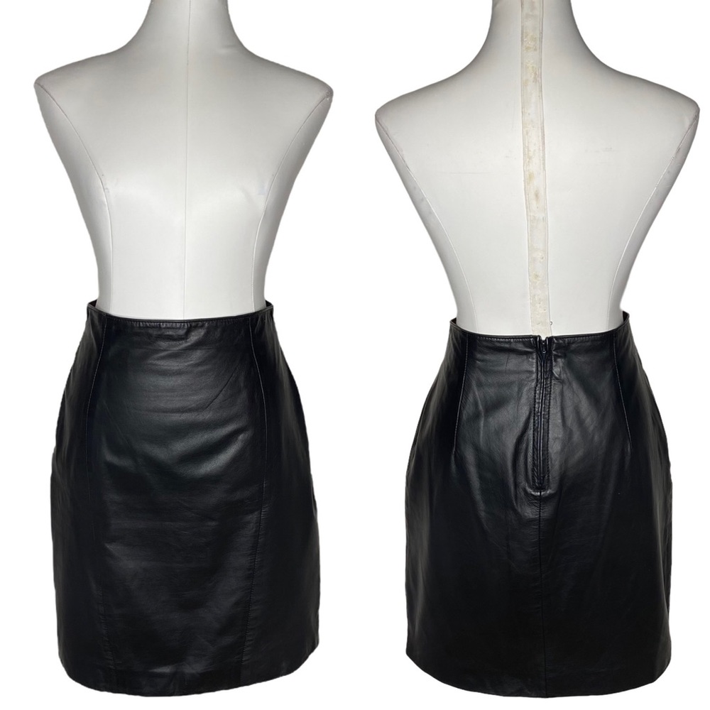 Vintage CHIA Leather Mini Skirt